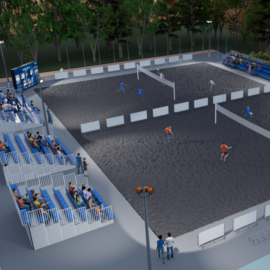 Beach Volleyball assets for Central American Games 2025